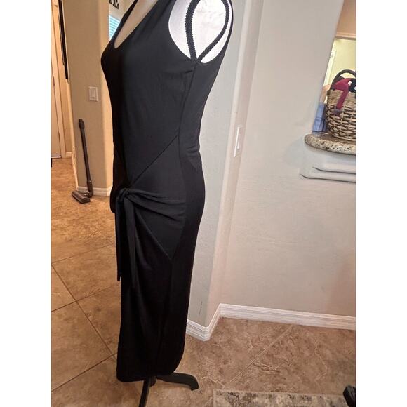 I.N.C. International Concepts Women's Tie Front Midi Dress Black Size Small 4-8 - Picture 11 of 12